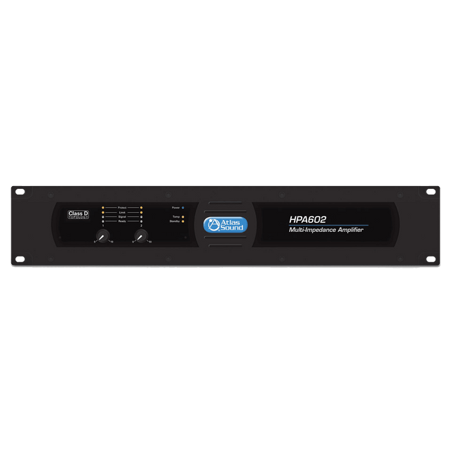Atlas Sound HPA602 Dual-Channel, 600-Watt Commercial Amplifier - Creation Networks