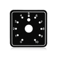 Atlas Sound HX23 2 inch x 2 inch Polycarbonate Dial Scale. 3/8 inch Center Hole - Creation Networks