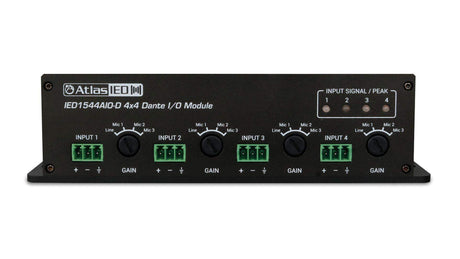 Atlas Sound IED1544AIO-D 4 x 4 Analog/Dante I/O Module - Creation Networks