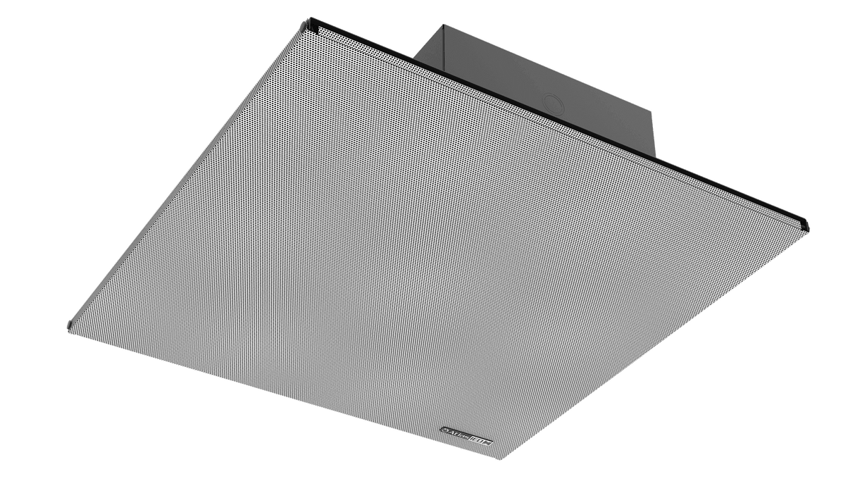 Atlas Sound IP-22SYSM PoE+ Indoor 2' x 2' Suspended Ceiling Mount IP Speaker with Talkback Microphone - Creation Networks