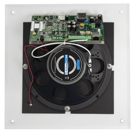 Atlas Sound IP-8SM PoE+ Indoor Wall / Ceiling Mount IP Speaker with Talkback Microphone - Creation Networks