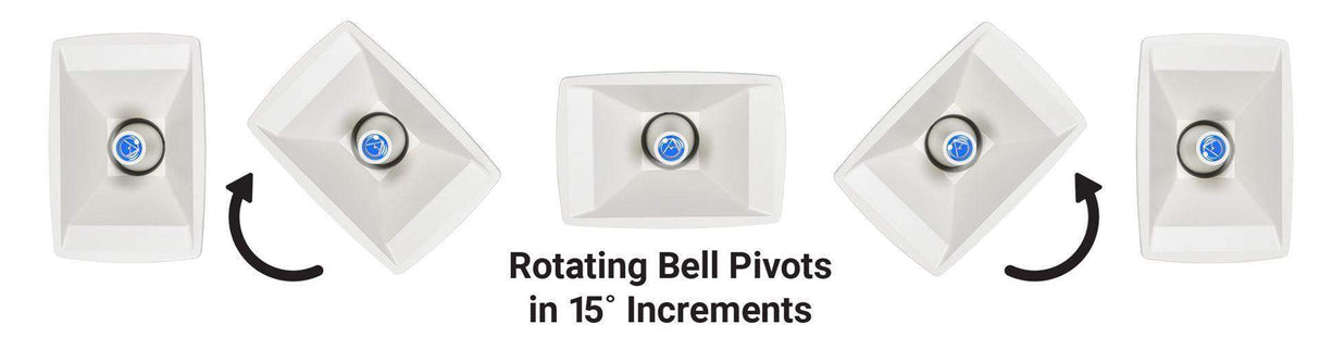 Atlas Sound IP-APX PoE+ Weather Resistant Constant Directivity IP Horn with Rotating Bell & Wall/ Pole Mount - Creation Networks