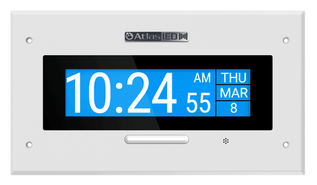 Atlas Sound IP-DMF PoE+ Indoor Wall Mount LCD Endpoint with Talkback Microphone and LED Flasher - Creation Networks