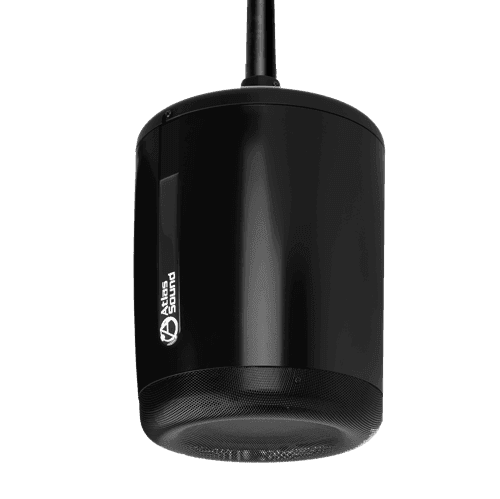 Atlas Sound IP-PM8GD-B 8” Pendent Mount PoE+ IP Speaker System (Black) - Creation Networks