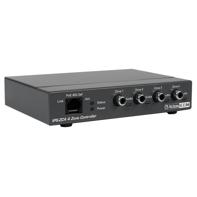 Atlas Sound IPS-ZC4 IP-to-Analog Four Zone PoE Gateway (for SIP applications) - Creation Networks
