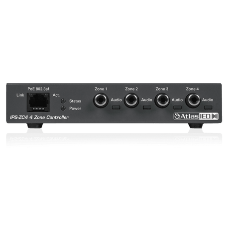 Atlas Sound IPS-ZC4 IP-to-Analog Four Zone PoE Gateway (for SIP applications) - Creation Networks
