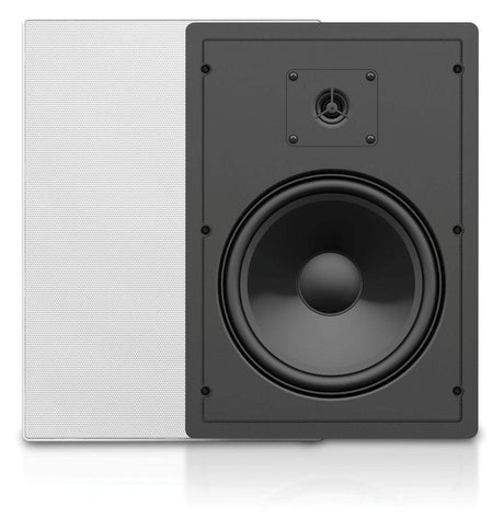Atlas Sound IWM820 8 inch 2-Way 65W RMS 8 Ohm In-Wall Speaker (Pair, Black) - Creation Networks