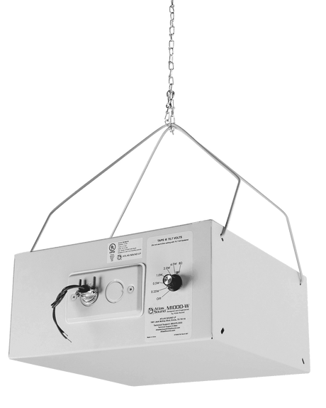 Atlas Sound M1000-W 8" Dual Cone Sound Masking Speaker with 4-Watt 70V Transformer and Enclosure (White) - Creation Networks