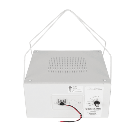 Atlas Sound M1000-W 8" Dual Cone Sound Masking Speaker with 4-Watt 70V Transformer and Enclosure (White) - Creation Networks