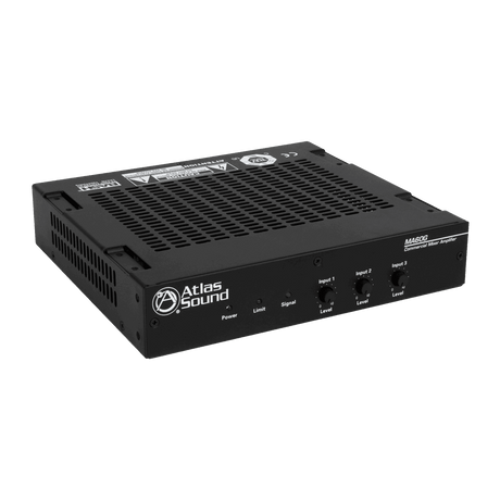 Atlas Sound MA60G 3-Input, 60-Watt Mixer Amplifier with Global Power Supply - Creation Networks
