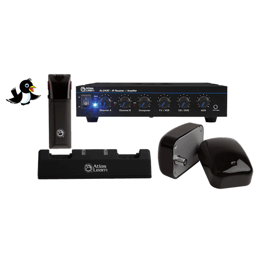 Atlas Sound MAGPIE1-2 Atlas Learn Single MAGPIE Wireless Mic and Dual IR Dome Kit - Creation Networks