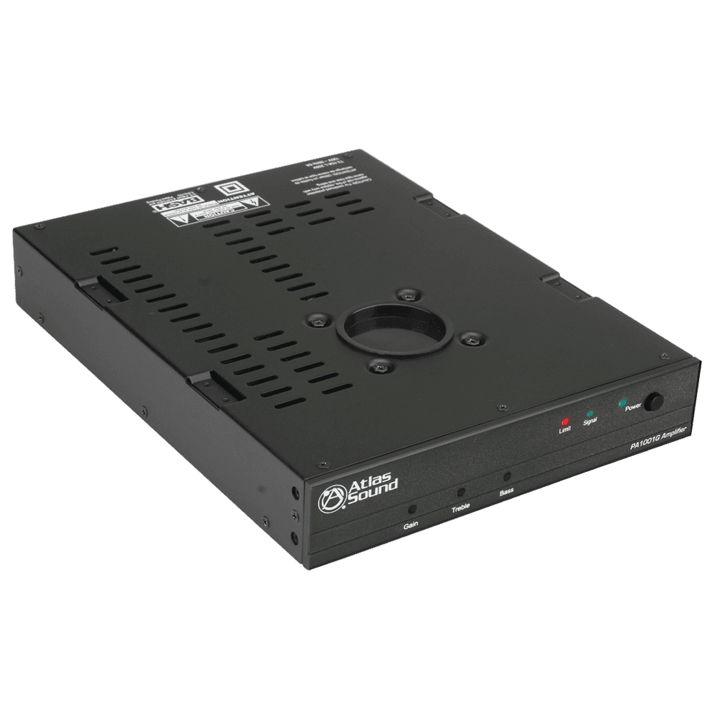 Atlas Sound PA1001G 100W 70.7V Single Channel Pole Mount Amplifier - Creation Networks