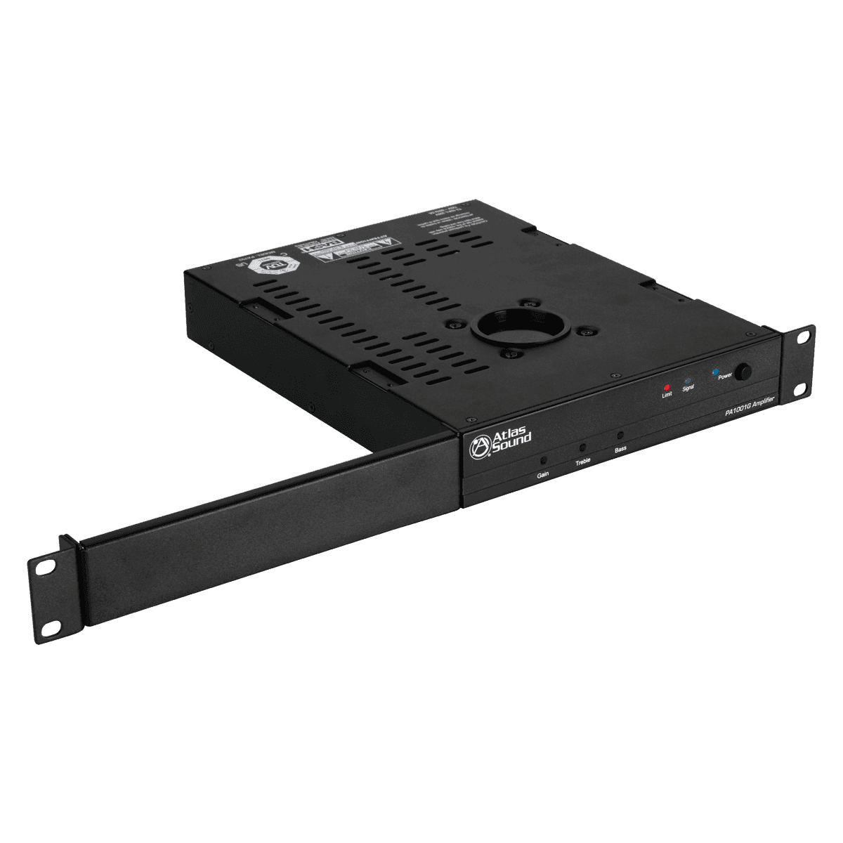 Atlas Sound PA1001G 100W 70.7V Single Channel Pole Mount Amplifier - Creation Networks