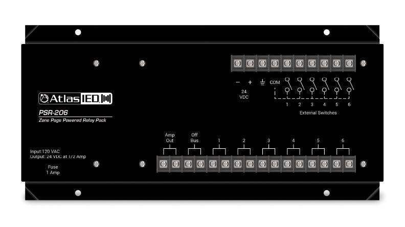 Atlas Sound PSR-206 Zone Page Powered Relay Pack 6 Relays - Creation Networks