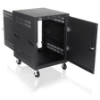 Atlas Sound RX14-25 25" Deep, 14RU Mobile Equipment Rack Includes: Casters, and Side Handles - Creation Networks