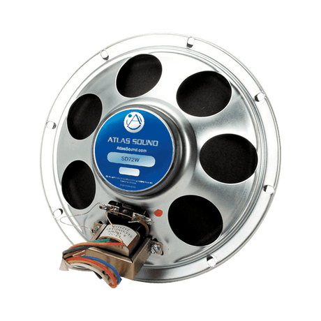 Atlas Sound SD72 8" Dual Cone Loudspeaker with 25V/70.7-5W Transformer - Creation Networks
