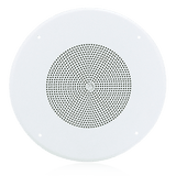 Atlas Sound SD72W 8" Dual Cone Loudspeaker with Transformer and Model 62-8 Baffle System (White) - Creation Networks