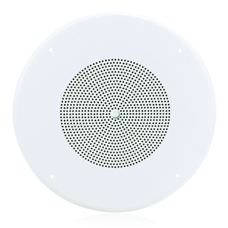 Atlas Sound SD72WV 8" Dual Cone In-Ceiling Speaker with 25V/70V 5-Watt Transformer and 62-8 Baffle with Volume Control - Creation Networks
