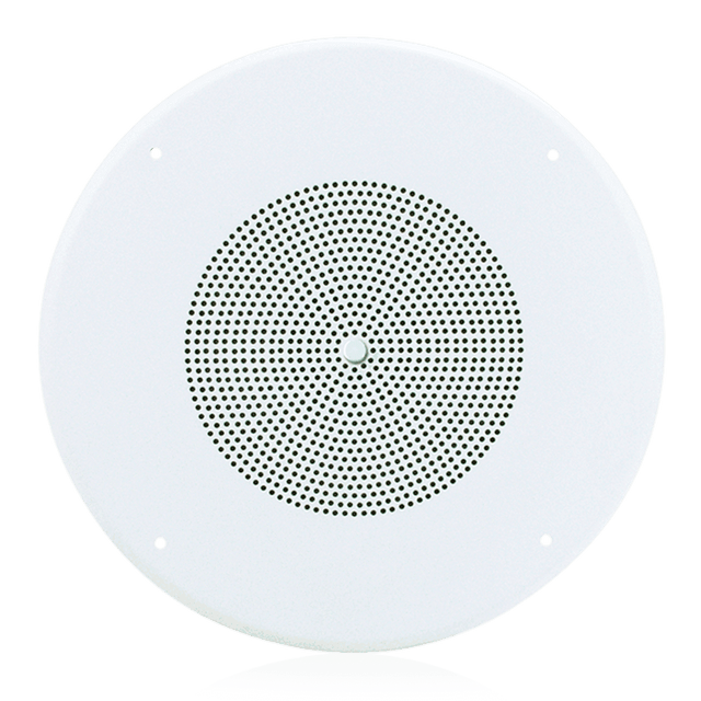 Atlas Sound SD72WV 8" Dual Cone In-Ceiling Speaker with 25V/70V 5-Watt Transformer and 62-8 Baffle with Volume Control - Creation Networks