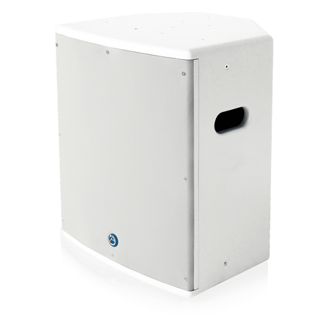 Atlas Sound SM12SUB70-W 12" Surface Mount Subwoofer with 60-Watt 70V/100V Transformer (White) - Creation Networks
