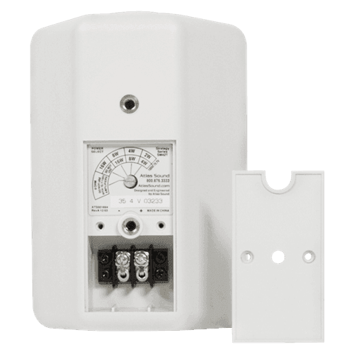 Atlas Sound SM42T-WH 4" 2-Way Weather Resisant Speaker (Pair, White) - Creation Networks