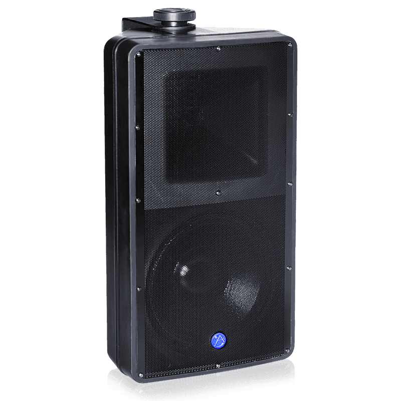 Atlas Sound SM82T-B 8" 2-Way All Weather Speaker with 60-Watt 70V/100V Transformer (Black) - Creation Networks