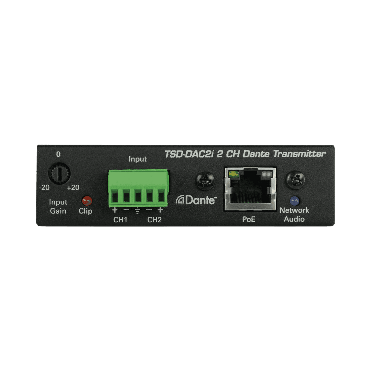 Atlas Sound TSD-DAC2I 2-Channel Balance Line Input to Dante® Interface - Creation Networks