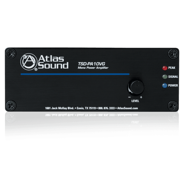 Atlas Sound TSD-PA10VG 10W Mono 4/25V/70.7V/100V Power Amplifier - Creation Networks