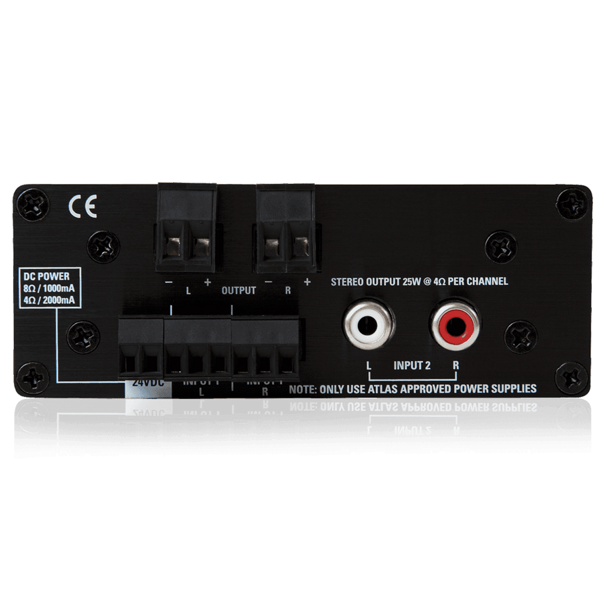 Atlas Sound TSD-PA252G 25W x 2 @ 4 OHMS Two Channel Power Amplifier - Creation Networks