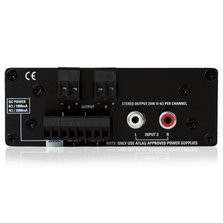 Atlas Sound TSD-PA252G 25W x 2 @ 4 OHMS Two Channel Power Amplifier - Creation Networks