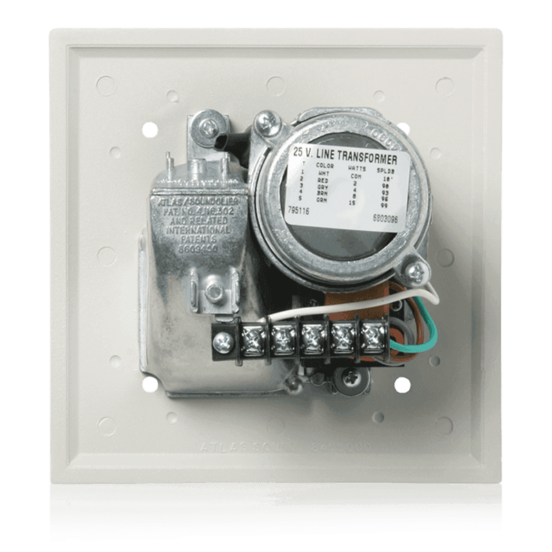 Atlas Sound VT-157UCN Voice/Tone Recessed Compression Driver Speaker with 15-Watt 70V Transformer (Gray) - Creation Networks