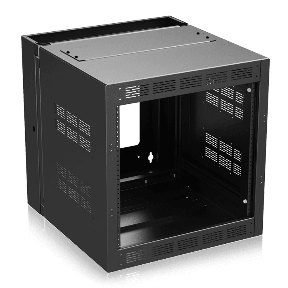 Atlas Sound WMA12-23 12RU High Strength Wall Cabinet with Adjustable Rails, 23.5 inch Deep - Creation Networks
