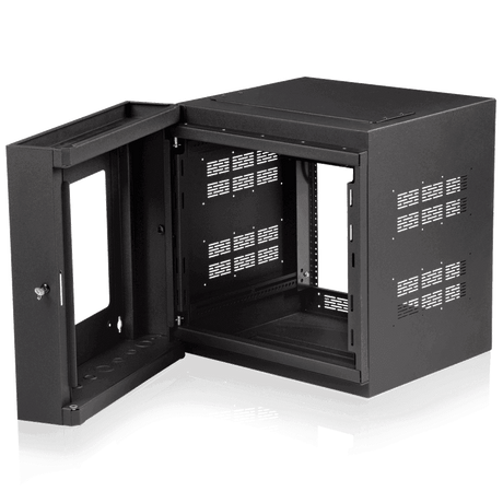 Atlas Sound WMA12-23 12RU High Strength Wall Cabinet with Adjustable Rails, 23.5 inch Deep - Creation Networks