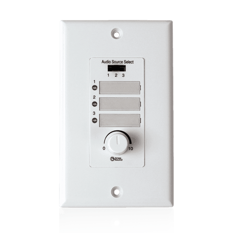 Atlas Sound WPD-RISRL Wall Plate Input Select Switch with Volume Control 10k Pot and Input Indicator Use With AAPHD Amplifiers - Creation Networks