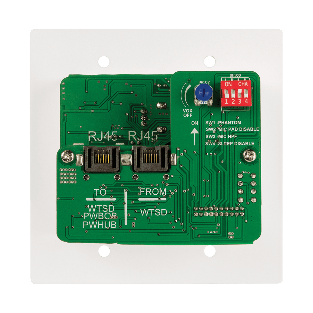 Atlas Sound WTSD-MIX31K Indoor/Outdoor Analog Wall 3x1 Mic/Line/BT/AUX Mixer W/Optional Dante® Audio Network Interface - Creation Networks