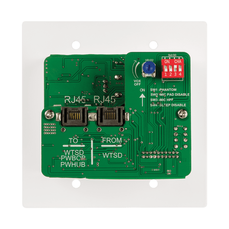 Atlas Sound WTSD-MIX31K Indoor/Outdoor Analog Wall 3x1 Mic/Line/BT/AUX Mixer W/Optional Dante® Audio Network Interface - Creation Networks