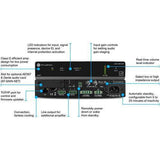 Atlona 2 Channel 4 Ohm/8 Ohm/70V/100V 60W per channel Amplifier - AT-GAIN-120 - Creation Networks