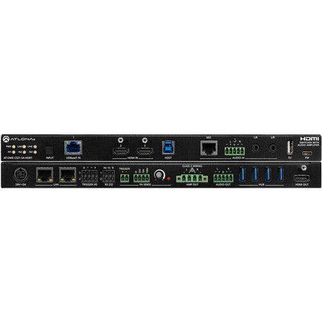 Atlona 3x1 Video switcher w/ Audio Mixer & Amplifier w/HDBT Input - AT-OME-CS31-SA-HDBT - Creation Networks