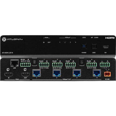 Atlona 4-Output 4K HDR HDMI to HDBaseT Distribution Amplifier - AT-HDR-CAT-4 - Creation Networks