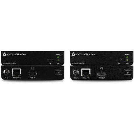 Atlona 4K HDR HDMI over HDBaseT Transmitter & Receiver Kit - AT-HDR-EX-70-2PS - Creation Networks