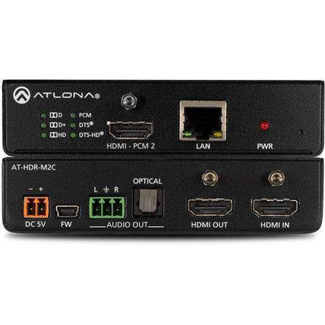 Atlona 4K HDR Multi-Channel Digital to Two Channel Audio Decoder - AT-HDR-M2C - Creation Networks