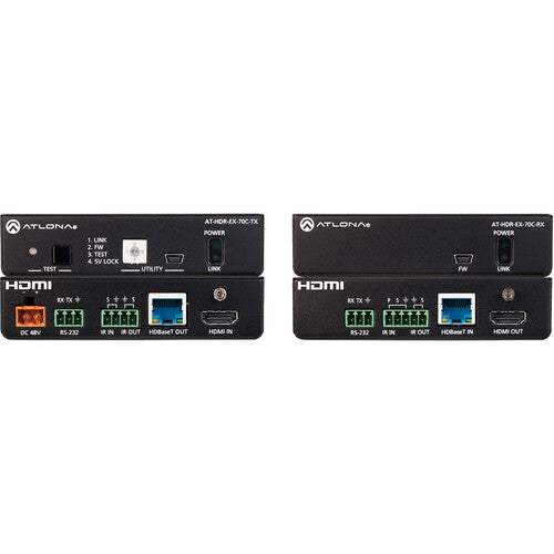 Atlona AT-HDR-EX-70C-TX 4K HDR Transmitter with IR, RS-232, Ethernet & PoE (230') - Creation Networks