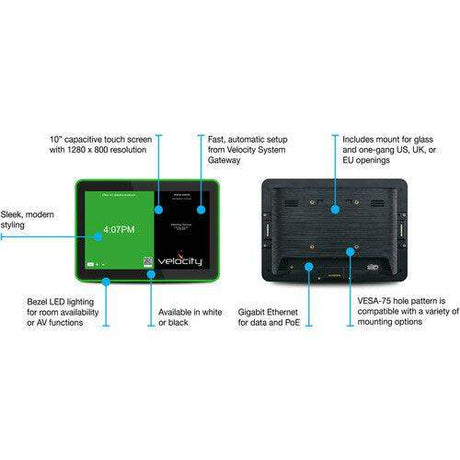 Atlona AT-VTP-1000VL-BL Velocity 10" Touch Panel (Black) - Creation Networks