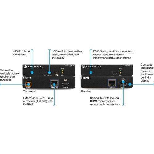 Atlona Avance UHD 4K HDMI Transmitter and Receiver Kit with Control and and Bidirectional Remote Power - AT-AVA-EX70C-KIT - Creation Networks