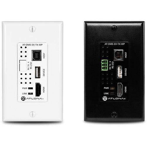 Atlona Omega 4K HDMI/USB Wall Plate Transmitter (330') - AT-OME-EX-TX-WP - Creation Networks