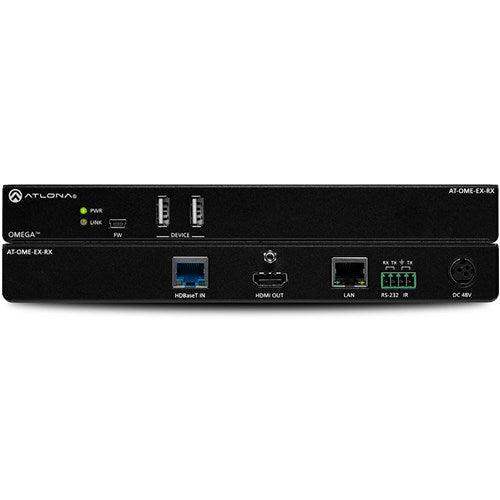 Atlona Omega 4K UHD HDMI/USB-over-HDBaseT Receiver (330') - AT-OME-EX-RX - Creation Networks
