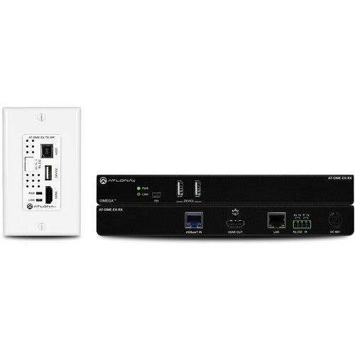 Atlona Omega 4K/UHD HDMI Over HDBaseT TX Wallplate/RX with USB, Control & PoE - AT-OME-EX-WP-KIT - Creation Networks