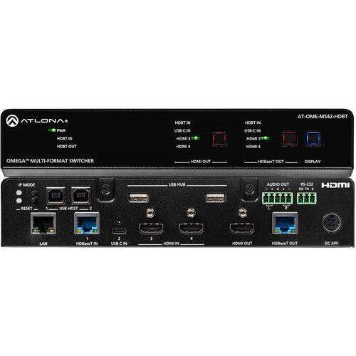 Atlona Omega 4x2 4K/UHD multiformat matrix switcher - AT-OME-MS42-HDBT - Creation Networks