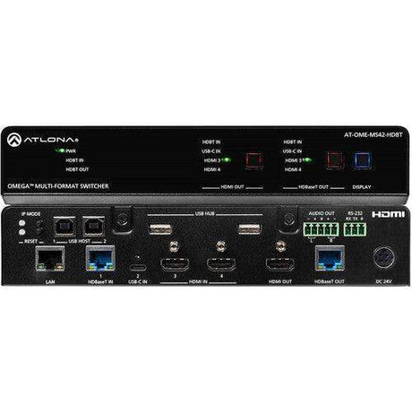 Atlona Omega 4x2 4K/UHD multiformat matrix switcher - AT-OME-MS42-HDBT - Creation Networks