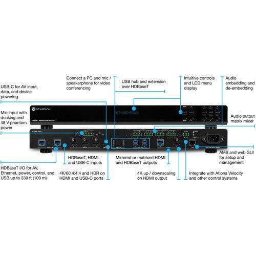 Atlona Omega 6x2 Matrix Presentation Switcher - AT-OME-PS62 - Creation Networks